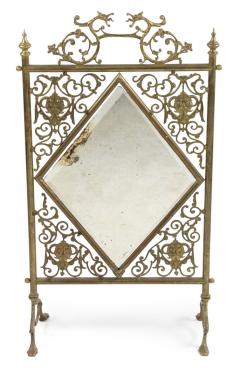 Victorian Brass Fire Screen - 4657768