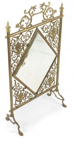 Victorian Brass Fire Screen - 4657772
