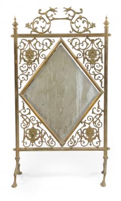 Victorian Brass Fire Screen - 4657776