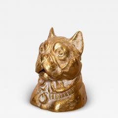 Victorian Brass Inkwell In The Form Of A Terrier - 4189102