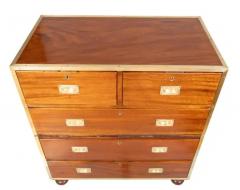 Victorian Brass Mounted Mahogany Campaign Chest - 4152537