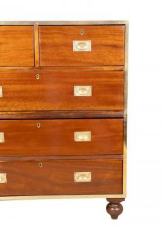 Victorian Brass Mounted Mahogany Campaign Chest - 4152543