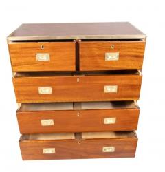 Victorian Brass Mounted Mahogany Campaign Chest - 4152545