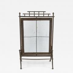 Victorian Bronze Faux Bamboo Fire Screen - 4325877