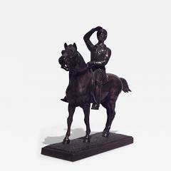 Victorian Bronze Horse and Rider - 4325873