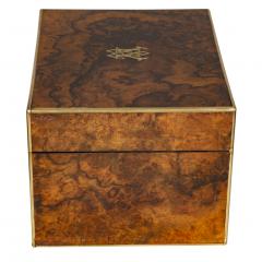 Victorian Burl Walnut Gentlemans Dressing Box - 3768691
