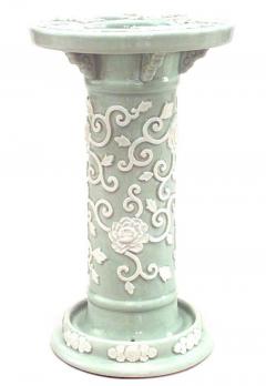 Victorian Celadon and Porcelain Umbrella Stand - 4216355