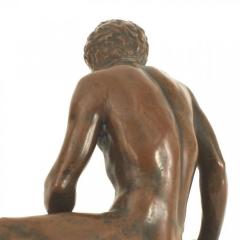 Victorian Copper Reclining Figure Scuplture - 4670271