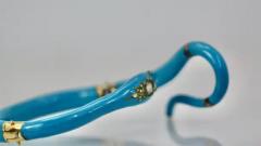 Victorian Diamond Enamel Snake Bracelet - 3458932