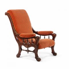 Victorian Eastlake Walnut Arm Chair - 1404142