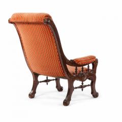 Victorian Eastlake Walnut Arm Chair - 1404144