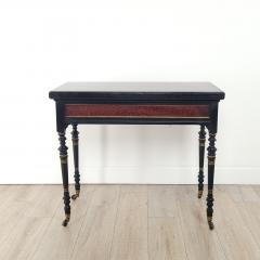 Victorian English Amboyna Elm Folding Game Table circa 1870 - 3481624