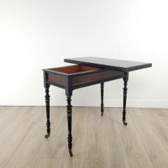 Victorian English Amboyna Elm Folding Game Table circa 1870 - 3481627