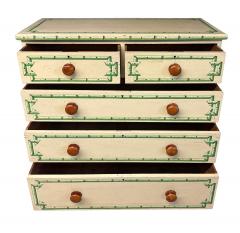 Victorian Faux Bamboo Painted Chest Of Drawers - 4615010