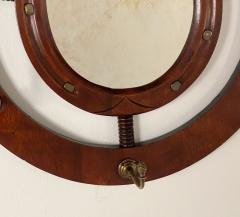 Victorian Horseshoe Shaped Mirror with Brass Hangers - 3078442