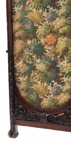 Victorian Mahogany 4 Fold Screen - 1379869