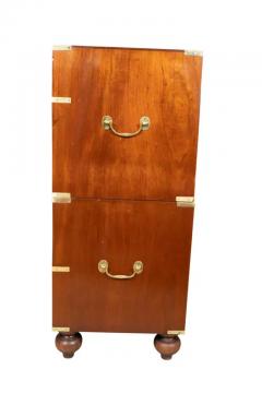 Victorian Mahogany And Brass Mounted Campaign Chest - 4149485
