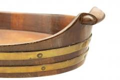 Victorian Mahogany And Brass Tray - 4330291