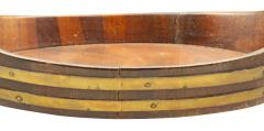 Victorian Mahogany And Brass Tray - 4330297