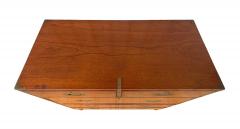 Victorian Mahogany Brass Bound Campaign Chest - 4645479