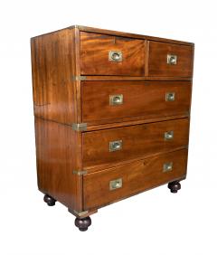 Victorian Mahogany Campaign Chest - 4359214