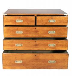 Victorian Mahogany Campaign Chest By S W Silver Co - 4396651