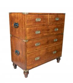 Victorian Mahogany Campaign Chest By S W Silver Co - 4396660