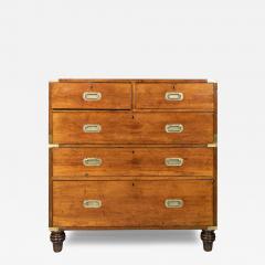 Victorian Mahogany Campaign Chest By S W Silver Co - 4396799
