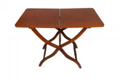 Victorian Mahogany Campaign Map Table - 4137764