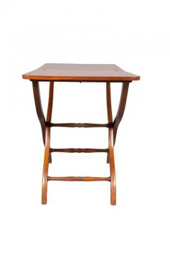 Victorian Mahogany Campaign Map Table - 4137767