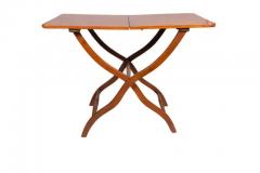 Victorian Mahogany Campaign Map Table - 4137781