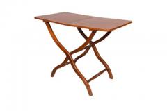 Victorian Mahogany Campaign Map Table - 4137787