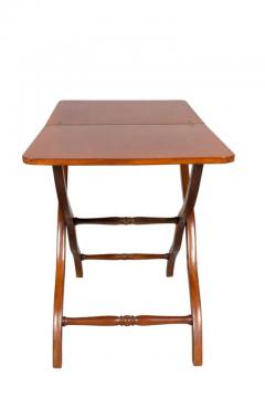Victorian Mahogany Campaign Map Table - 4137794