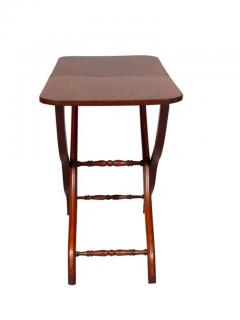 Victorian Mahogany Campaign Map Table - 4141708