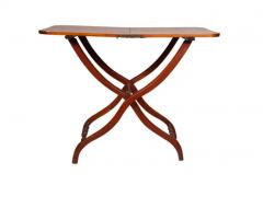 Victorian Mahogany Campaign Map Table - 4141716