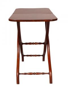 Victorian Mahogany Campaign Map Table - 4141720