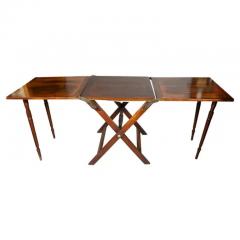Victorian Mahogany Collapsible Campaign Camp Table - 4149600
