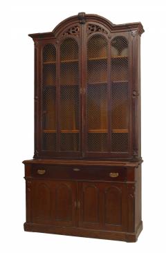 Victorian Mahogany Secretaire Bookcase - 2800241