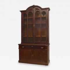 Victorian Mahogany Secretaire Bookcase - 2801896