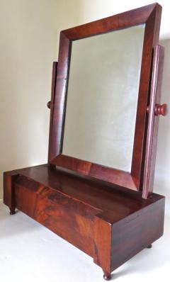 Victorian Mahogany Vanity or Shaving Table Top Swivel Mirror English Circa 1865 - 3334755