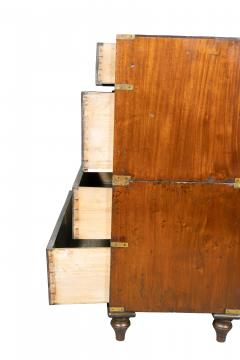 Victorian Mahogany and Brass Mounted Campaign Chest - 4380698