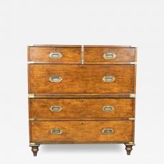 Victorian Mahogany and Brass Mounted Campaign Chest - 4383669