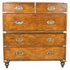 Victorian Mahogany and Brass Mounted Campaign Chest - 4383686