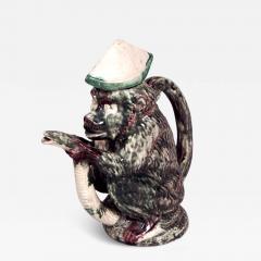 Victorian Majolica Porcelain Monkey - 4325748