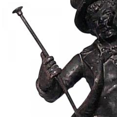 Victorian Metal Strutting Man Figure - 4321699