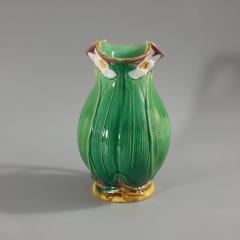 Victorian Minton Majolica Lily Pad and Flower Jug Pitcher - 3485993