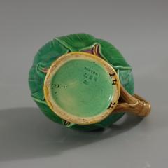 Victorian Minton Majolica Lily Pad and Flower Jug Pitcher - 3485996