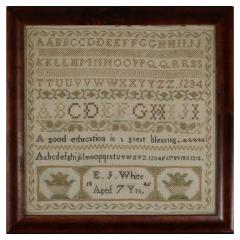 Victorian Norfolk Sampler 1845 by EJ White - 4435185