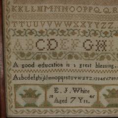 Victorian Norfolk Sampler 1845 by EJ White - 4435188