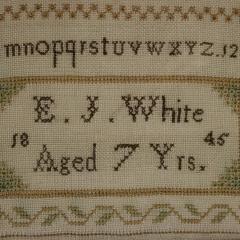 Victorian Norfolk Sampler 1845 by EJ White - 4435189
